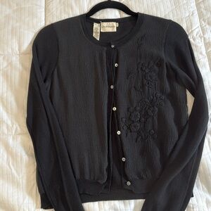 DKNY Pure Silk & Cashmere Sweater Cardigan - Sz P